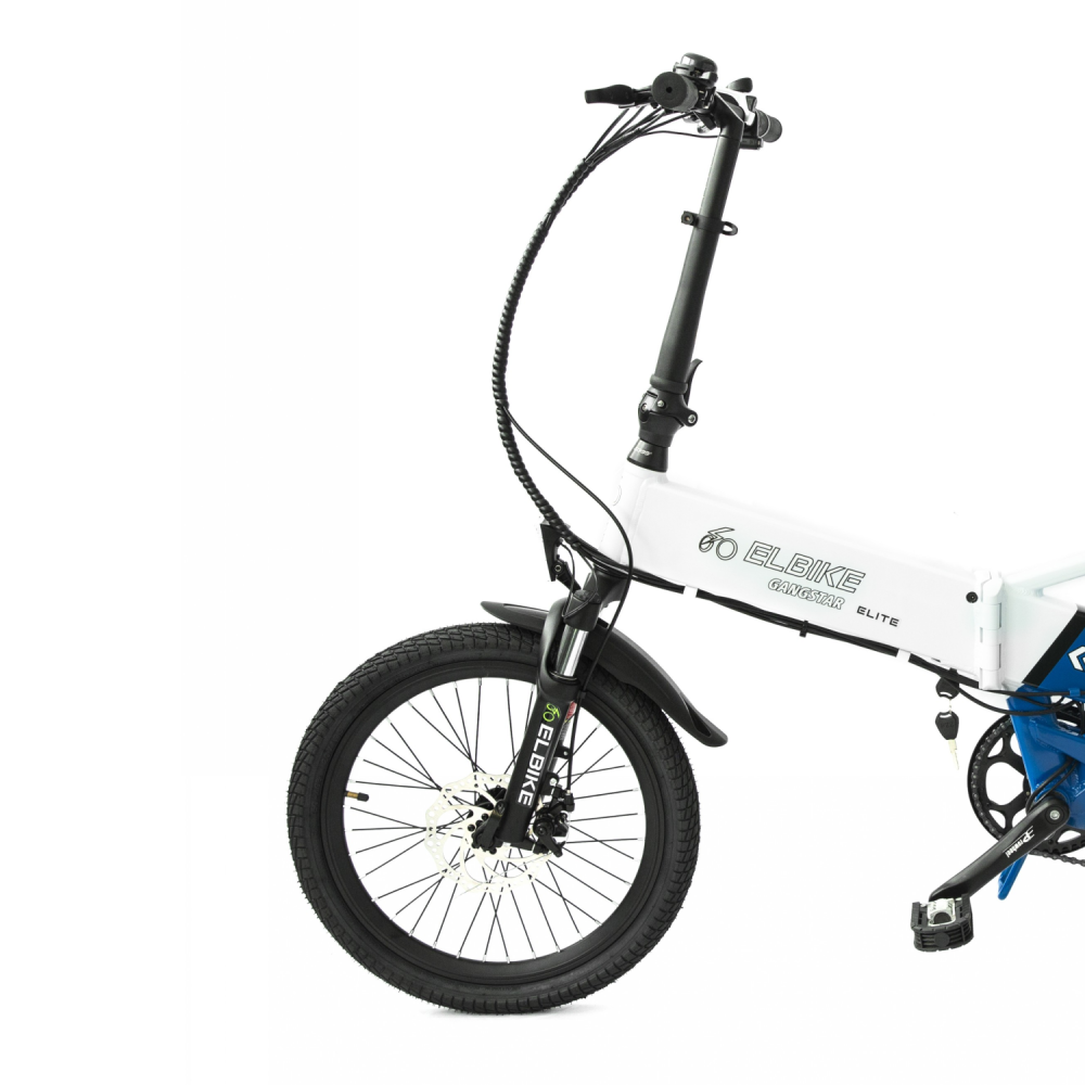 ЭЛЕКТРОВЕЛОСИПЕД ELBIKE GANGSTAR ELITE 1500W 48V в бело-синем цвете 2 ЭЛЕКТРОВЕЛОСИПЕД ELBIKE GANGSTAR ELITE 1500W 48V в бело-синем цвете 2