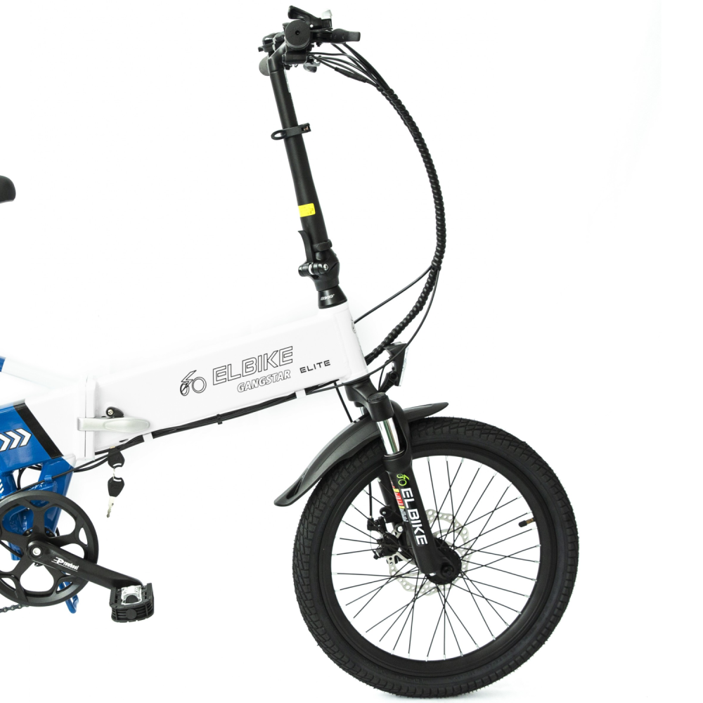 ЭЛЕКТРОВЕЛОСИПЕД ELBIKE GANGSTAR ELITE 1500W 48V в бело-синем цвете 5 ЭЛЕКТРОВЕЛОСИПЕД ELBIKE GANGSTAR ELITE 1500W 48V в бело-синем цвете 5