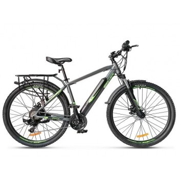 Электровелосипед Eltreco Ultra Max Pro серо-зеленый