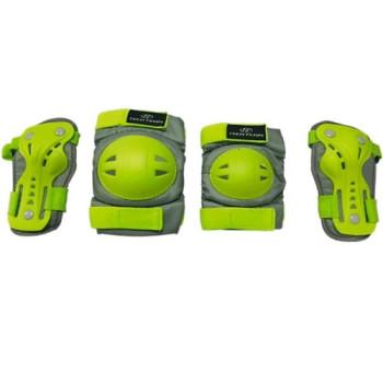 Набор защиты Tech Team Safety line 500, цвет зеленый (размеры S, M)