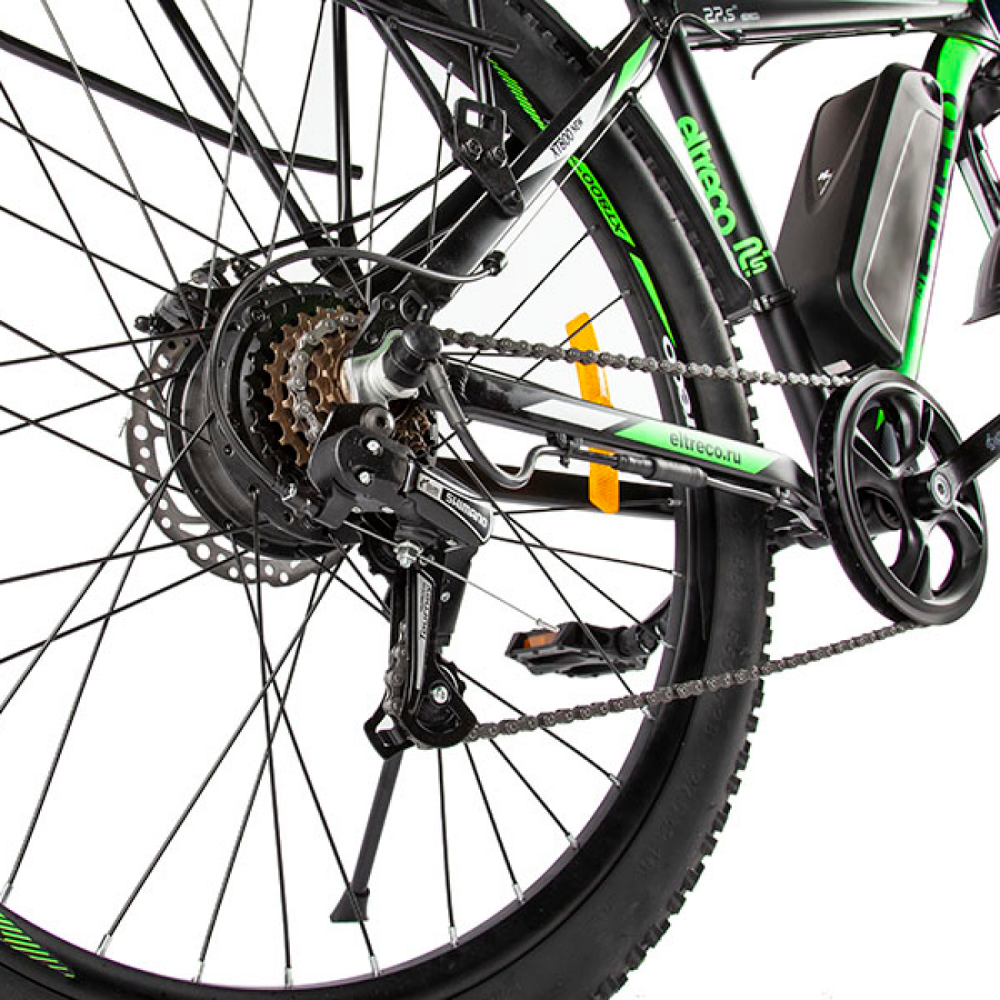 Электровелосипед Eltreco XT-800 NEW (черно-зеленый) 27